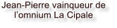 Jean-Pierre vainqueur de  l�omnium La Cipale